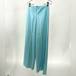 Missguided faux leather wide leg pants